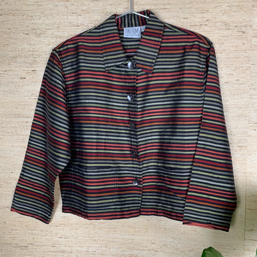 Tantrums Collection Vintage Raw Silk Top
